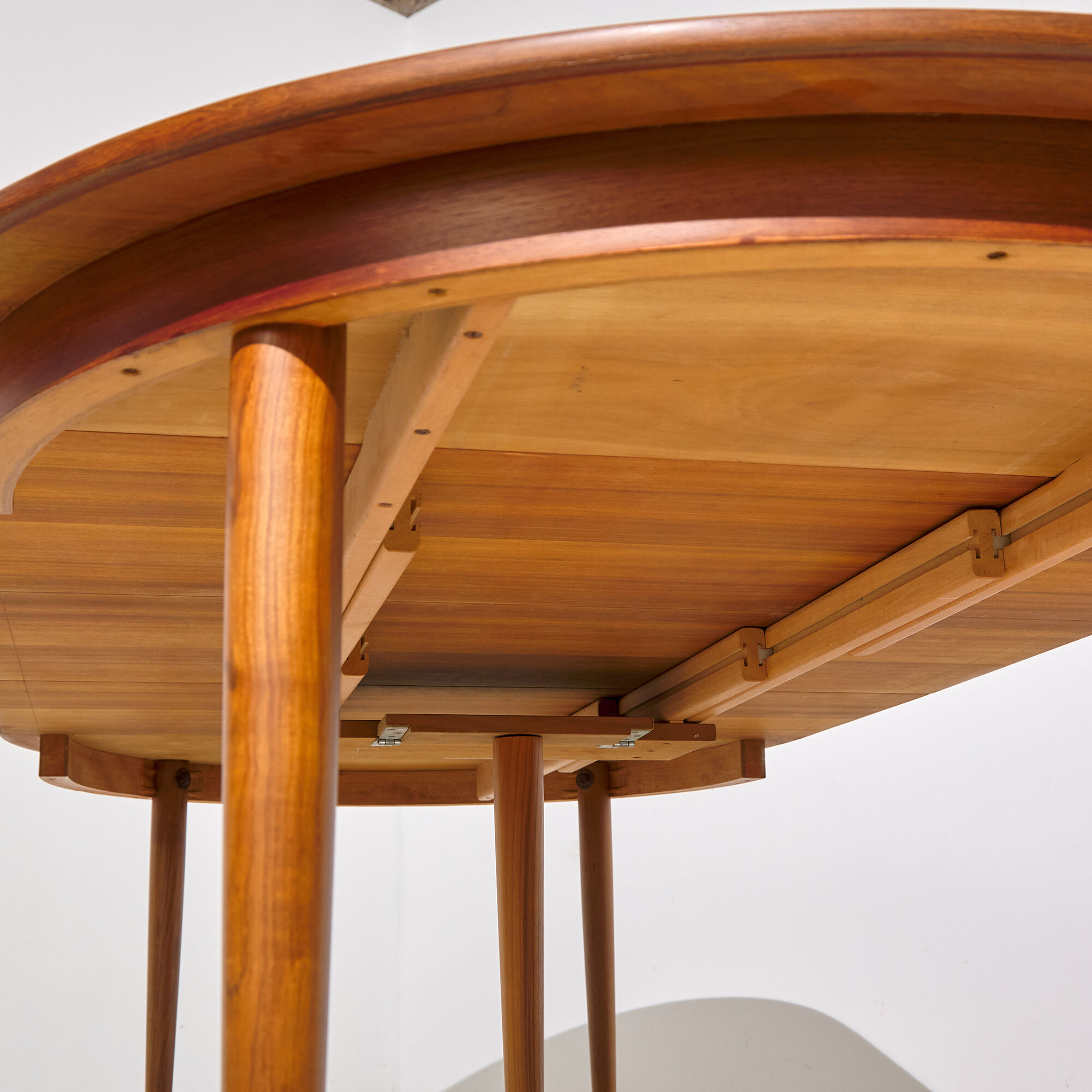 Restored teak dining table