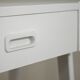 Scandinavian bedside table painted in white