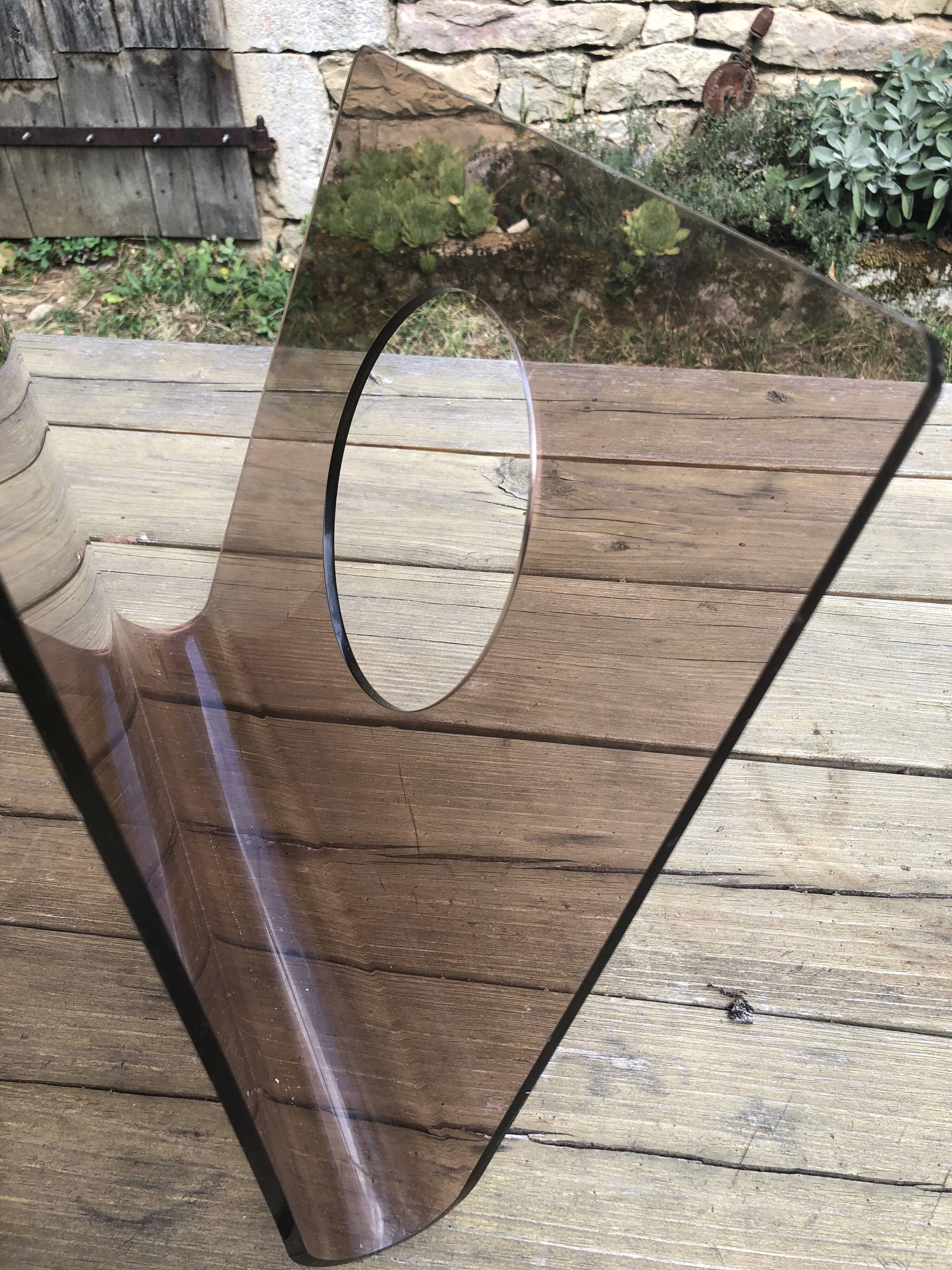 Vinyl doors/ magazines plexiglass form W