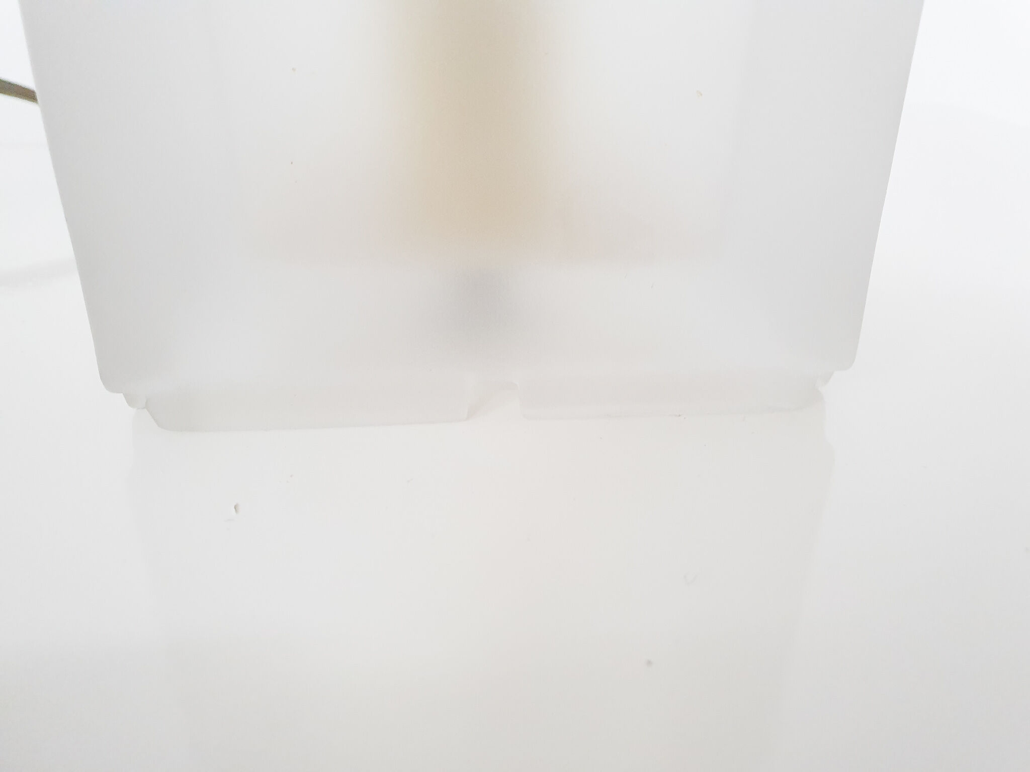 Frosted glass cube table light, Germany 1970's