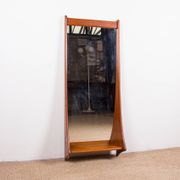 Large wall mirror in Danish teak by Pedersen and Hansen 1960.
