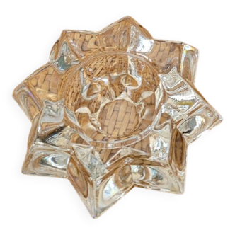 Bougeoir en cristal étoilé