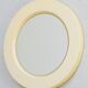 Miroir space age circulaire  couleur "sable", France, circa 1970
