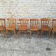 Mismatched bistro chairs