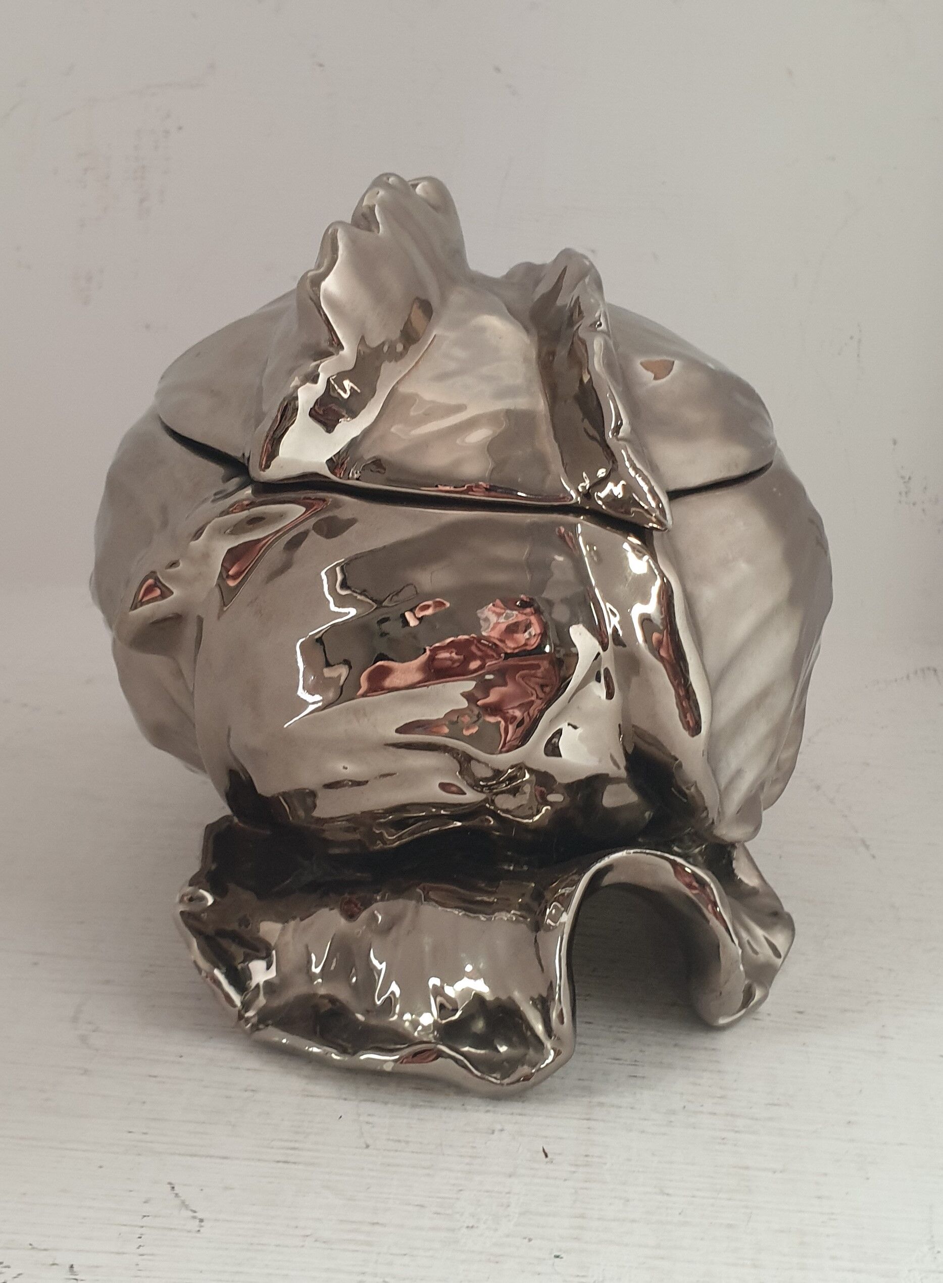 Christian Dior silver porcelain bonbonnière
