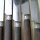 Coffret de 12 couteaux de table La Durollienne  Inox et bois