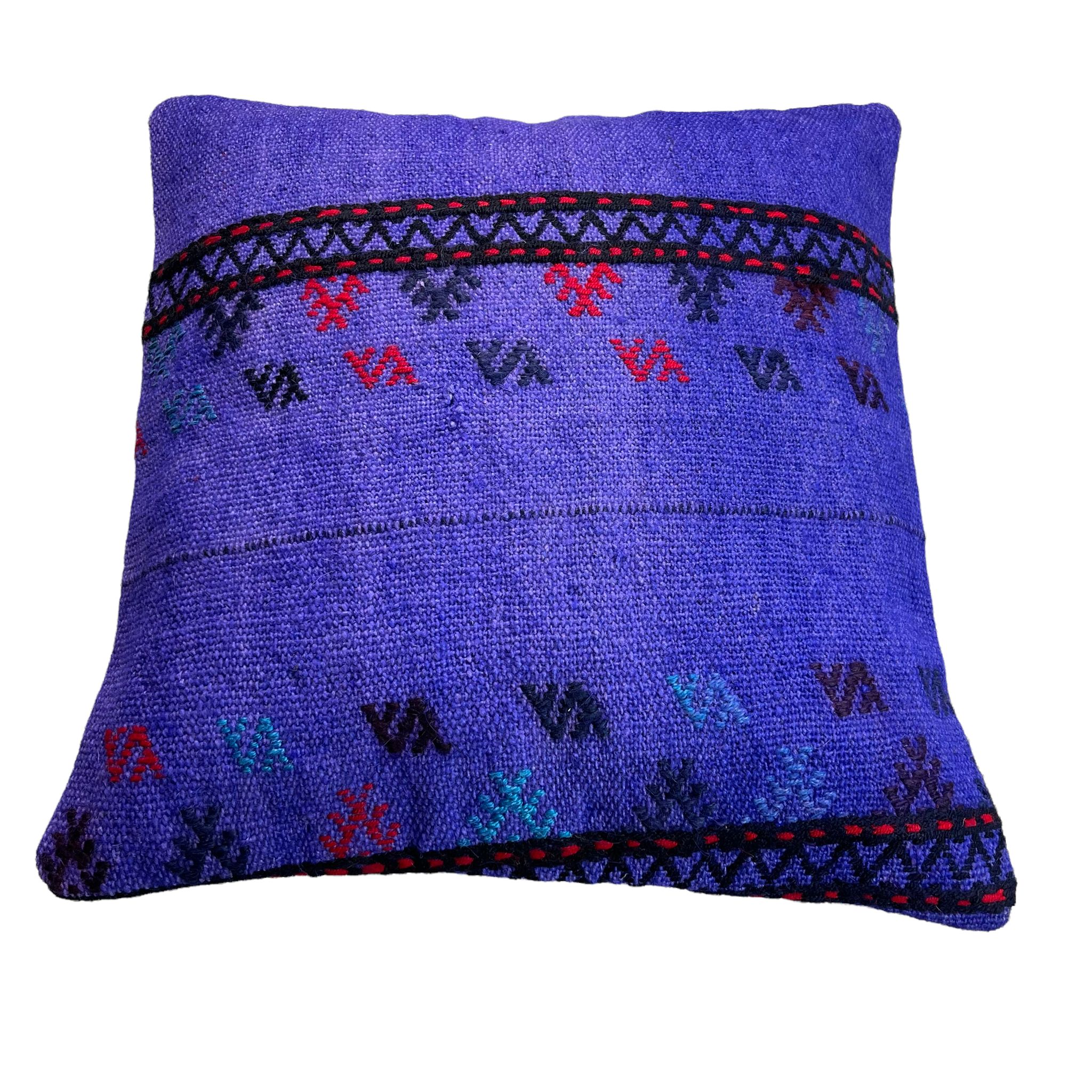 Housse de coussin en kilim turc vintage 45 x 45 cm