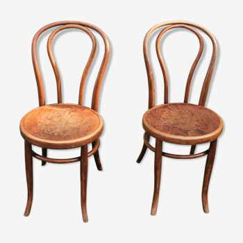 Paire de chaises bistrot Fischel