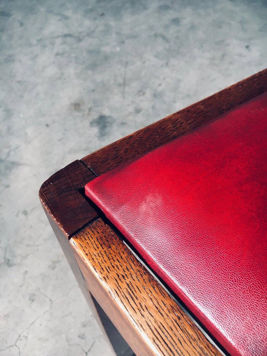 Art Deco Dining Chair Set, Belgium, 1920s, Set of 4