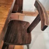 Chaise T en orme massif 1950