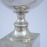 Great silver brass lamp 1960s