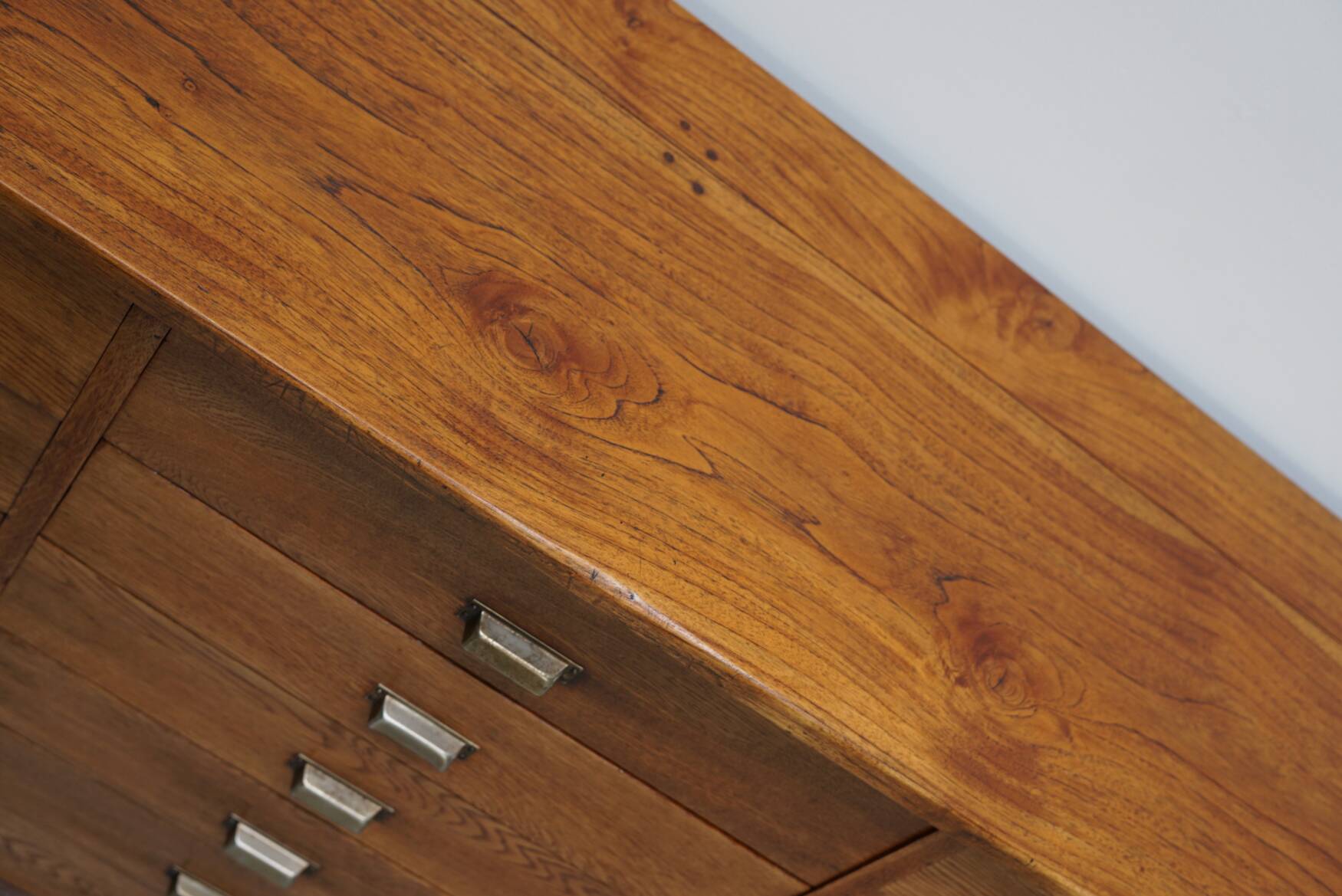 Dutch Oak Apothecary / Filing Cabinet or Sideboard, 1950s