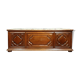 bench footboard louis XIII Bourguignon in solid walnut