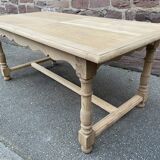 Farmhouse table natural raw oak 50s