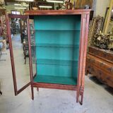 Showcase 2 doors 3 floors glazed mahogany