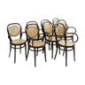 Ensemble de 8 chaises de salle à manger du début du siècle