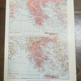 Map of Ancient and Modern Greece from 1928