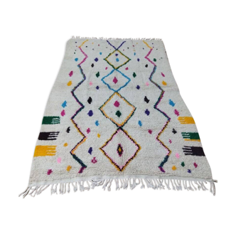 Handmade wool Berber rug 230 x 150 cm