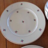 Set of 4 old flat plates Luneville