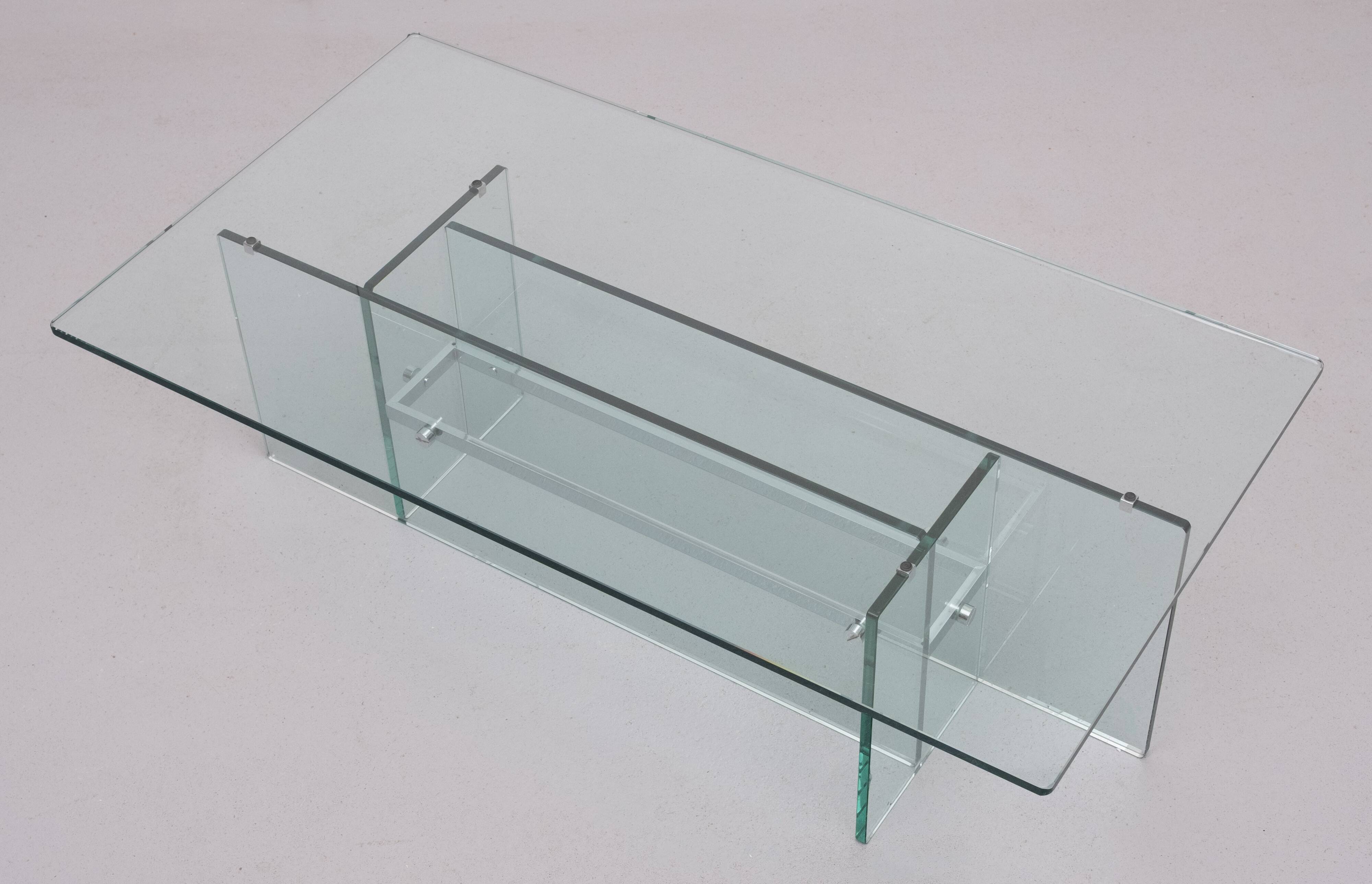 Fontana Arte Glass Coffee Table 1970, Italy