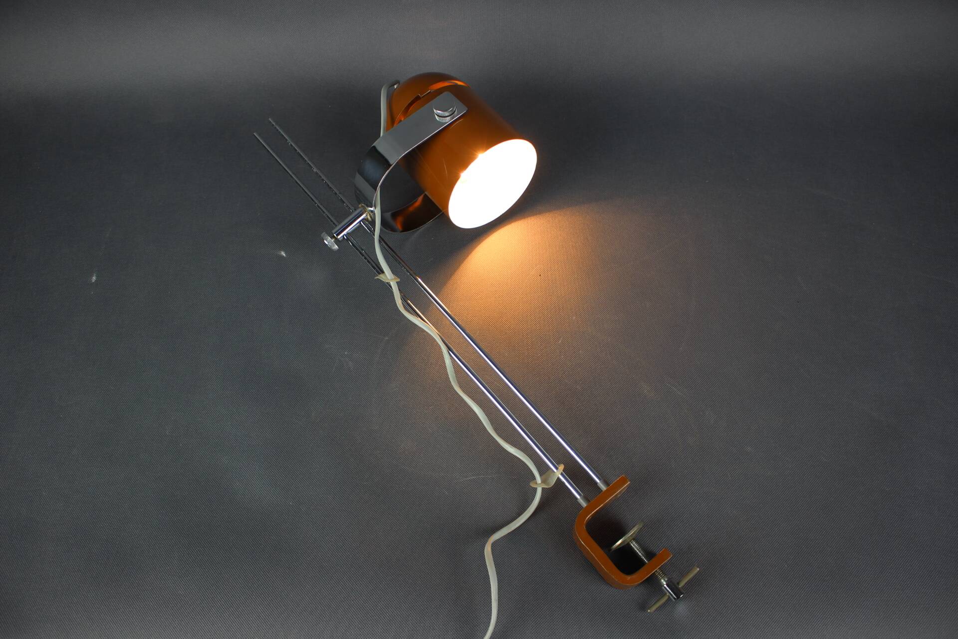 Mid-Century Adjustable Clamp Lamp by Stanislav Indra, Czechoslovakia, 1970s