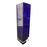 Vase en verre bleu cobalt