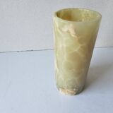 Vintage cylindrical roll vase in Onyx from the 1960s.