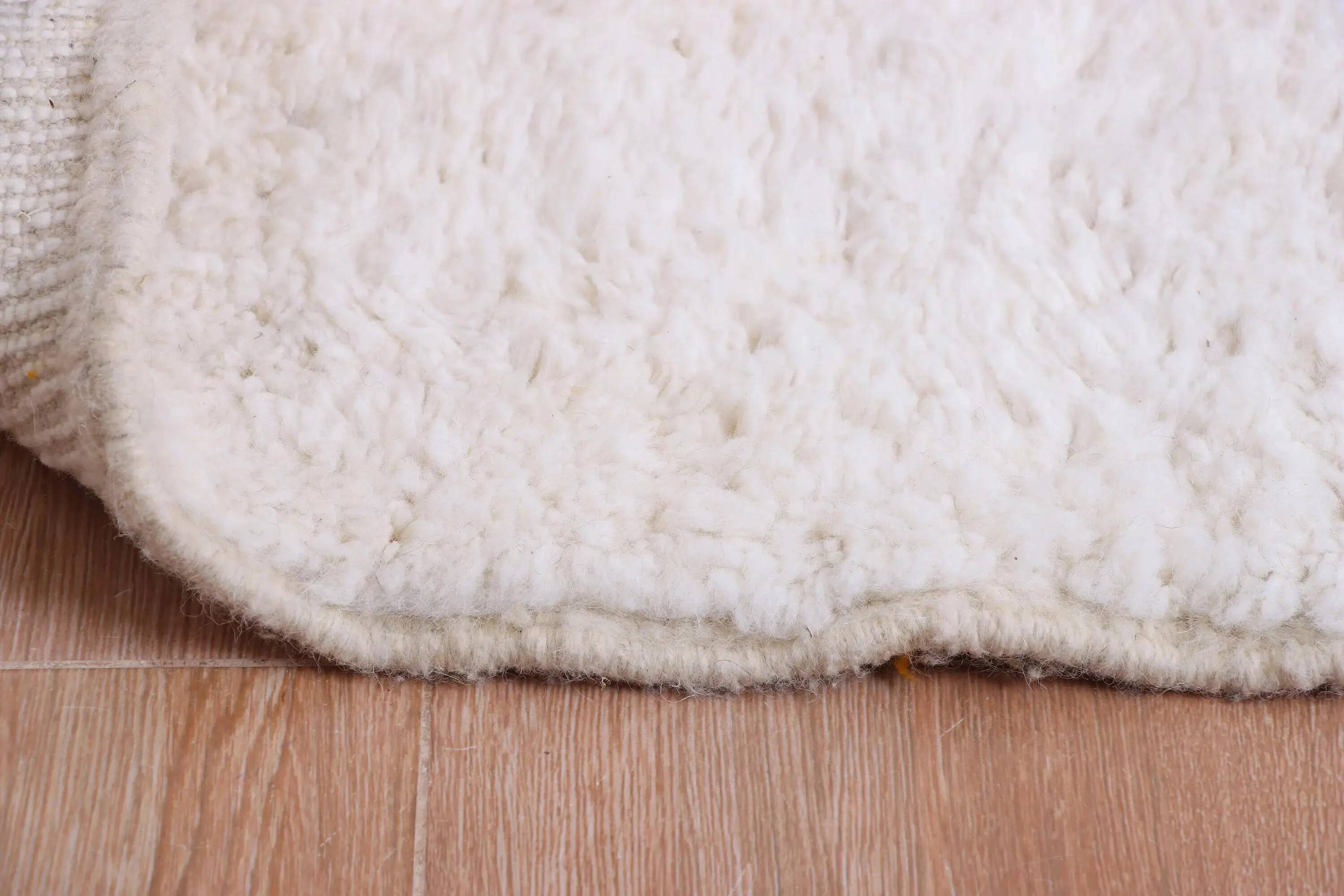 Handmade Moroccan wool rug, 250cm x 150cm, unique piece.