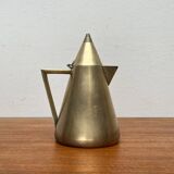 Metal Art Deco teapot, sugar bowl, milk jug, 1960s, set of 3