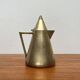 Metal Art Deco teapot, sugar bowl, milk jug, 1960s, set of 3