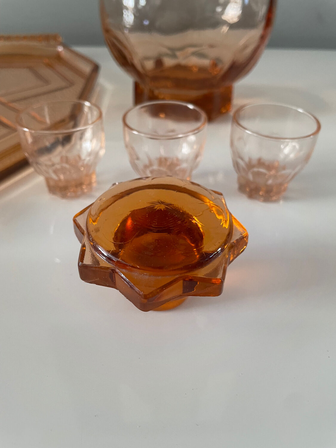 Art Deco liqueur service