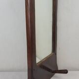 1950s Brutalist wooden mirror
