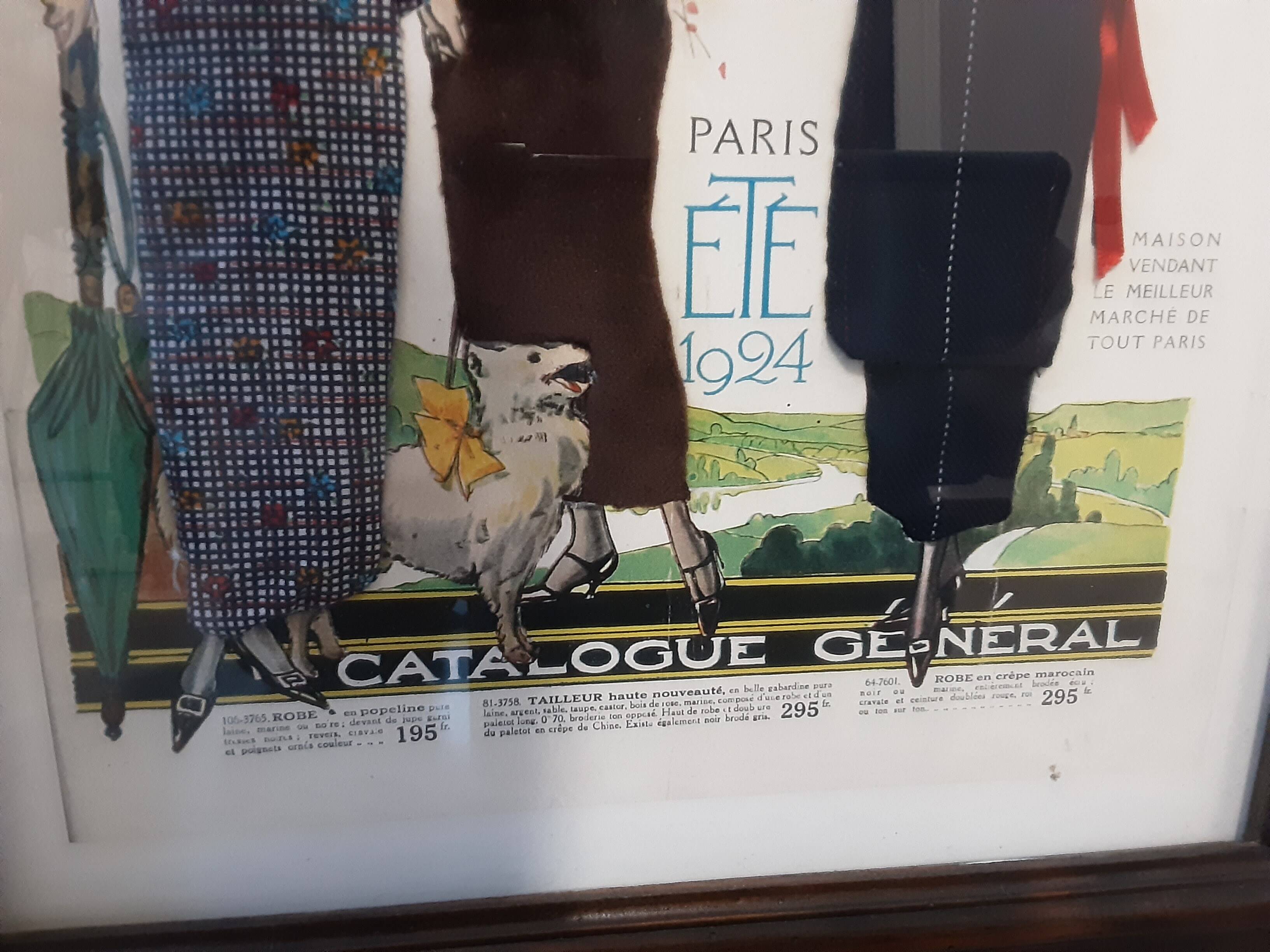 Fashion painting 1924 At Galeries Lafayette