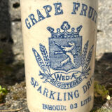 French stoneware grapefruit sparkling drink bottles