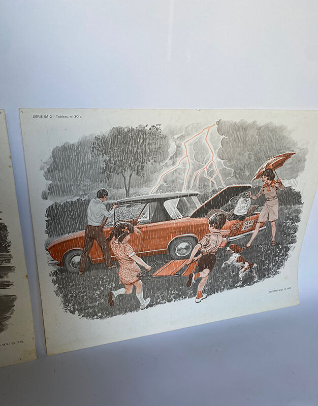 Lot d'affiches 'Pèche-Pique nique'
