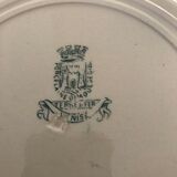 Flat plates in opaque porcelain from Gien "Venice"