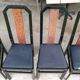 6 chaises vintage en bois noir