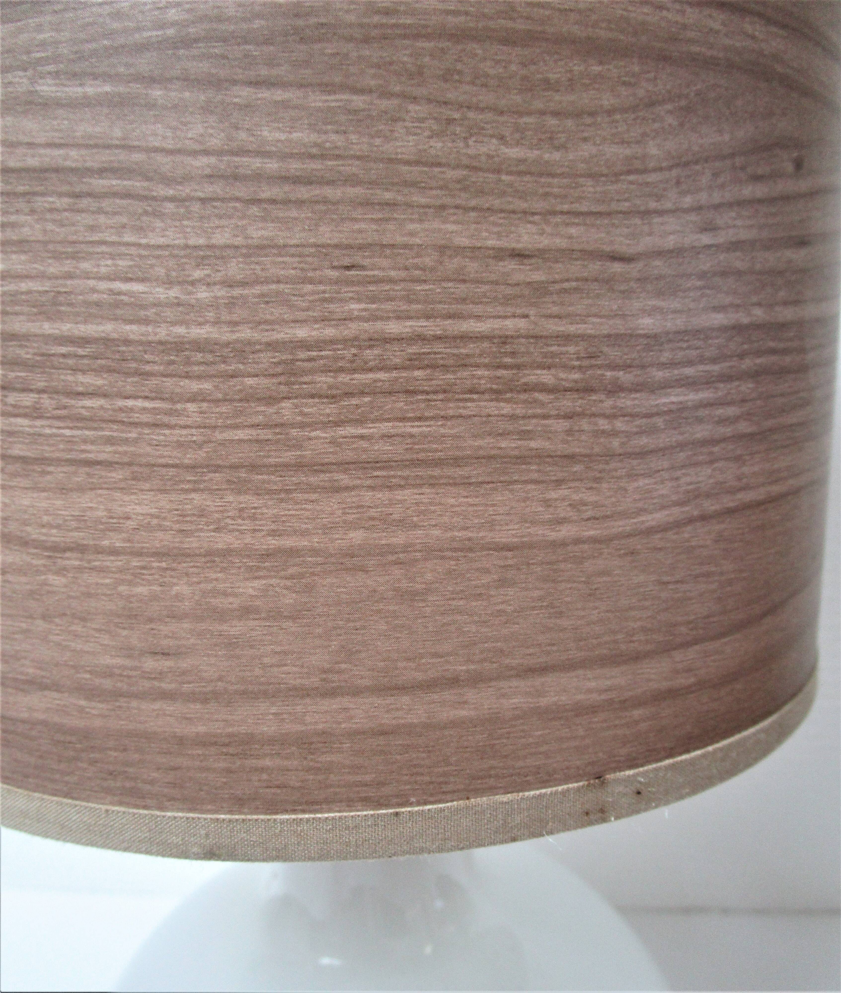 Shiny shiny vintage white Murano glass lamp