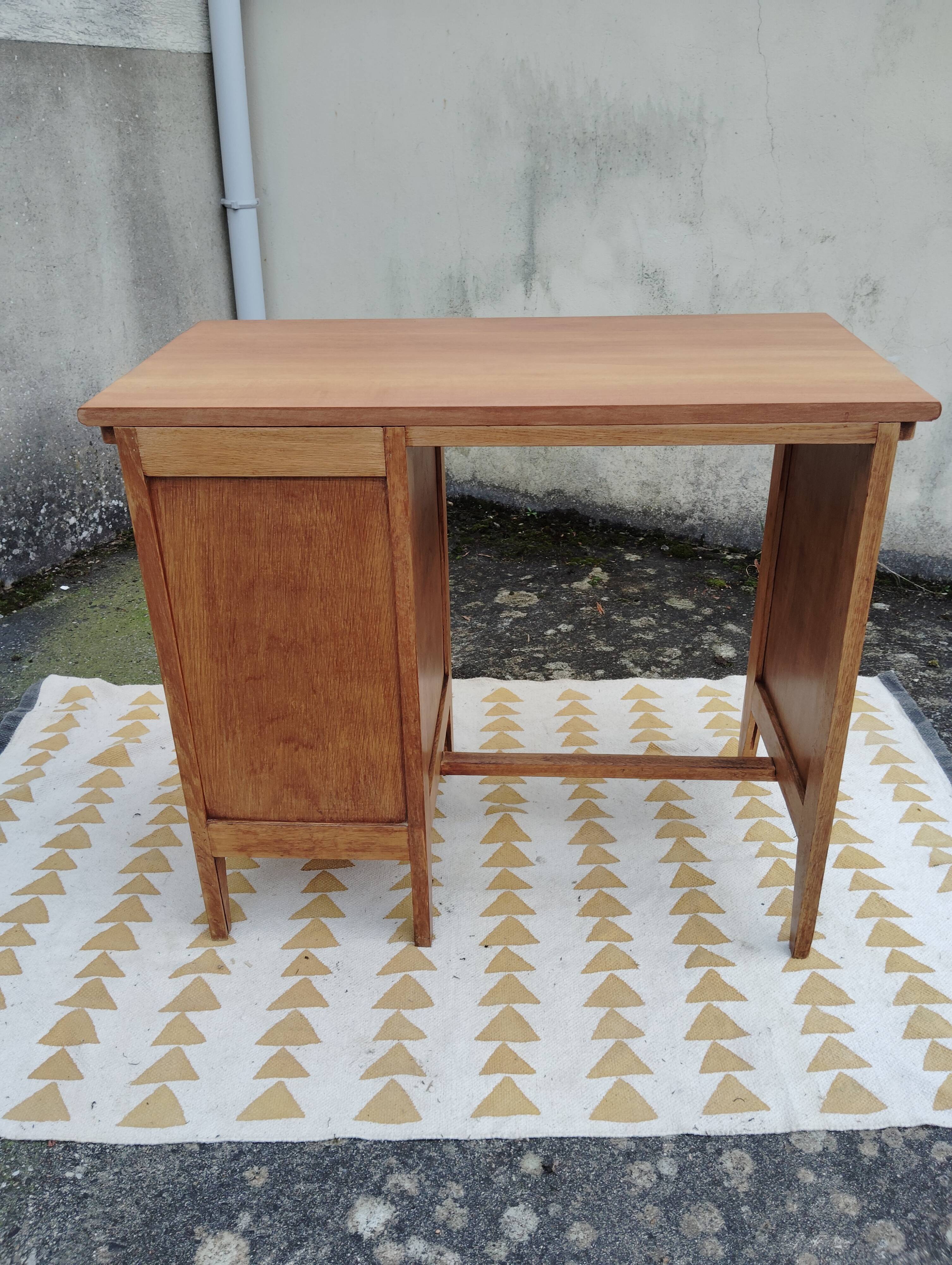 Vintage desk with small footprint