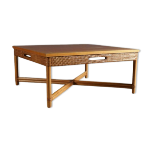 Table basse en bambou