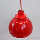 Nordisk Solar red hanging lamp, 1970s