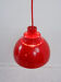Nordisk Solar red hanging lamp, 1970s