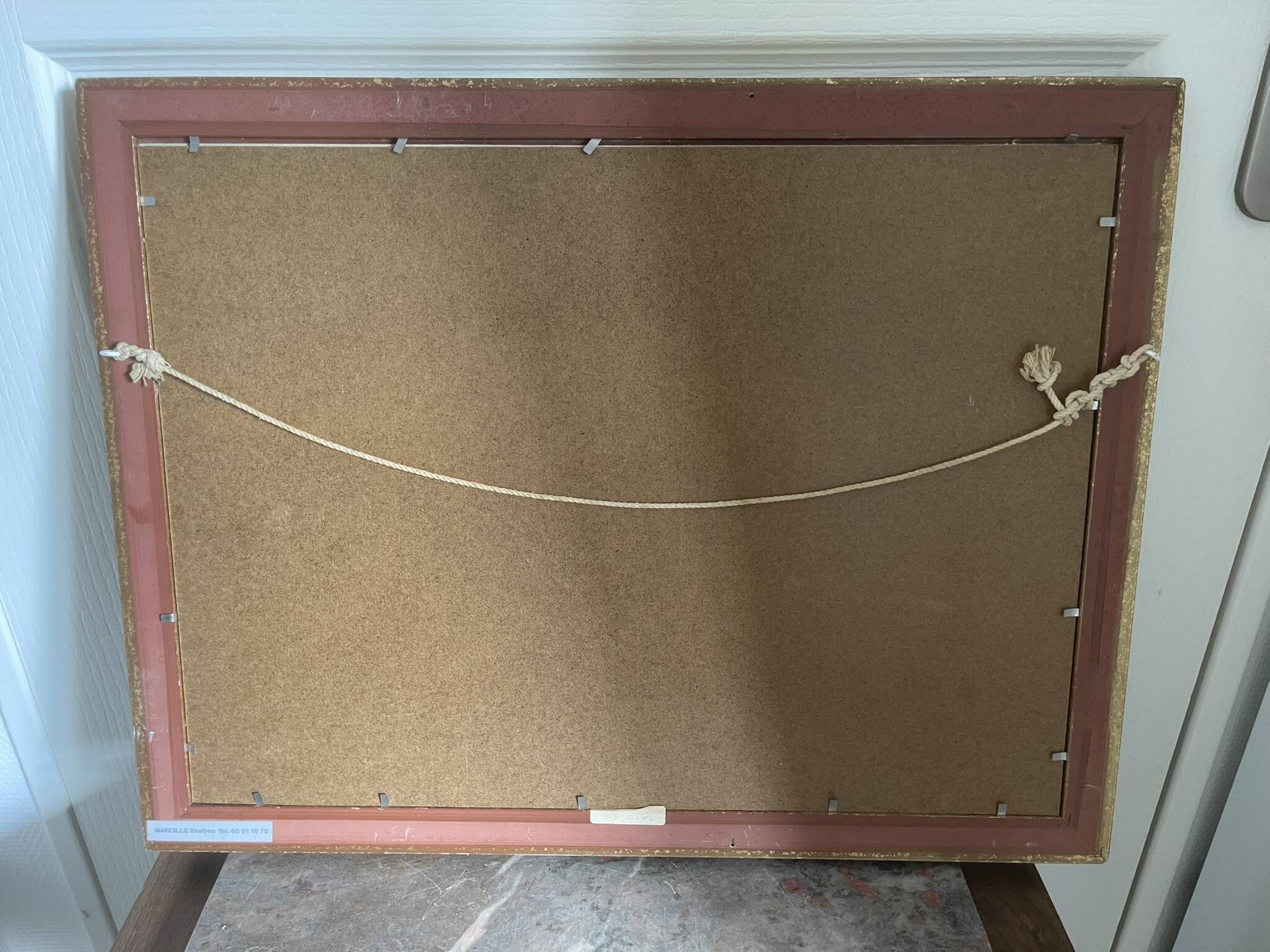 Old Oil Painting Still Life Golden Frame Signed Marcille 1990