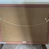 Old Oil Painting Still Life Golden Frame Signed Marcille 1990