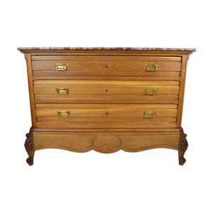 commode en chêne massif