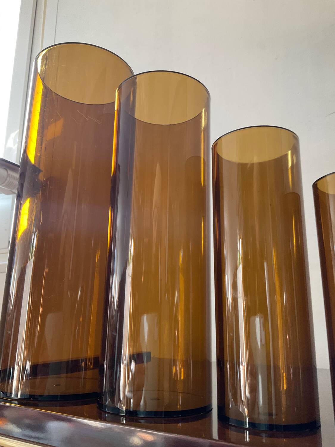 Series of 4 Jacques Bedat nesting vases from the 70s