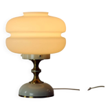 Lampe de table Space Age en métal et verre par Napako, Tchécoslovaquie, années 1970