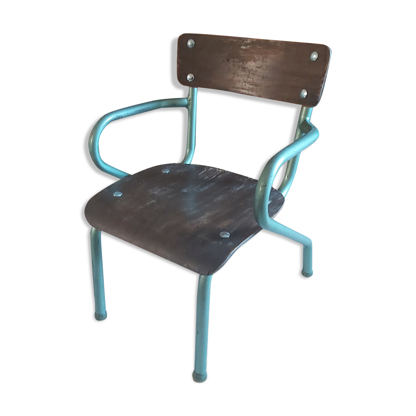 Fauteuil d'écolier vintage