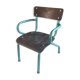 Fauteuil d'écolier vintage