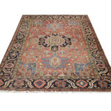 Handmade Persian Heriz Carpet, Large Tribal Wool Rug- 280x220cm
